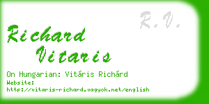 richard vitaris business card